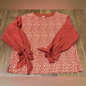 Ivy Jane coral sweater like New. Worn once.